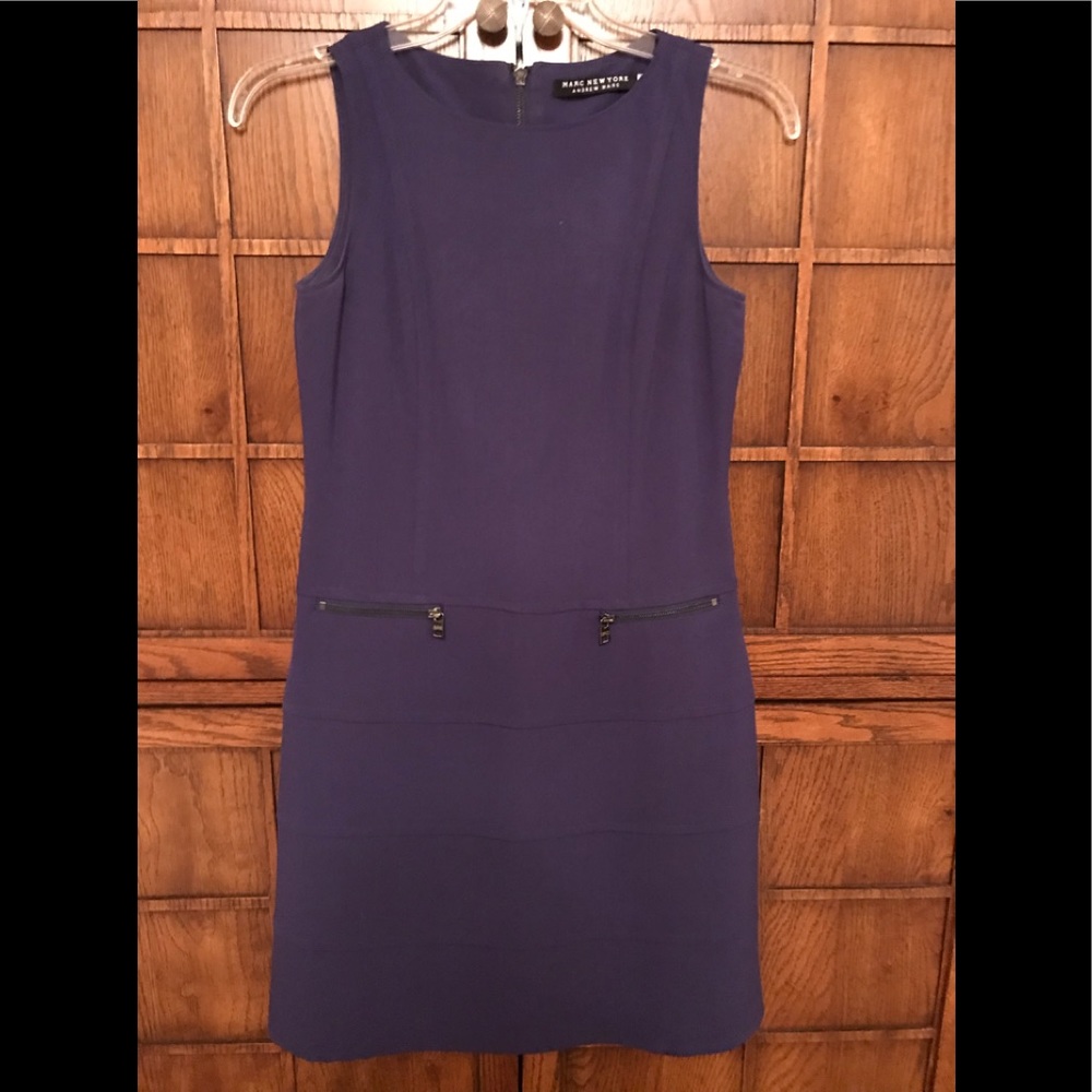 EUC  SHARP LOOKING PURPLE DRESS BY ANDREW MARC